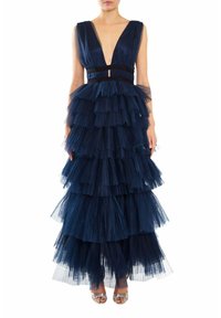 True Decadence FULLY LINED PLUNGING NECK LAYERED SKI - Galajurk - dark navy