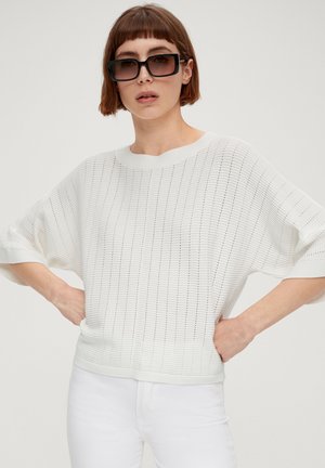 MIT LOCHMUSTER - Strickpullover - ecru