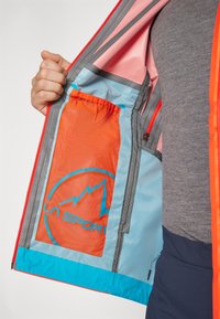 La Sportiva CROSSRIDGE EVO - Jachetă hardshell - cherry tomato/tropic blue