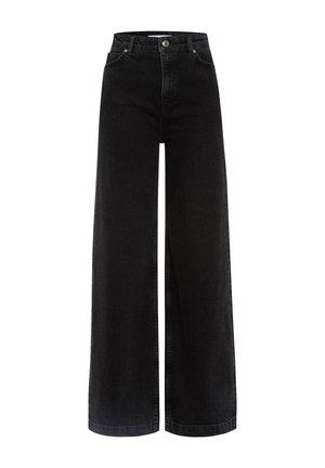 PIXIE - Wide leg - washed black