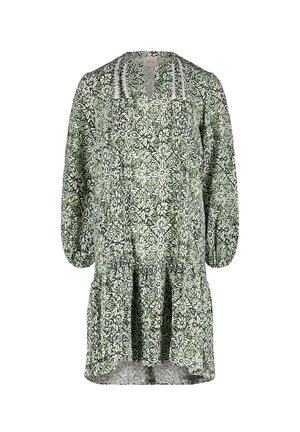 Cartoon, CARTOON MIT BIESEN STUFENKLEID - Jurk - cream green