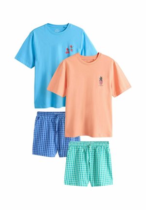SEMINAL SHORT SLEEVE SET 2 PACK  - Pyjama - blue/orange