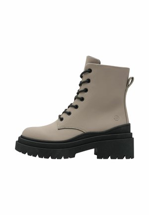 Tamaris Enkellaarsjes met plateauzool - taupe
