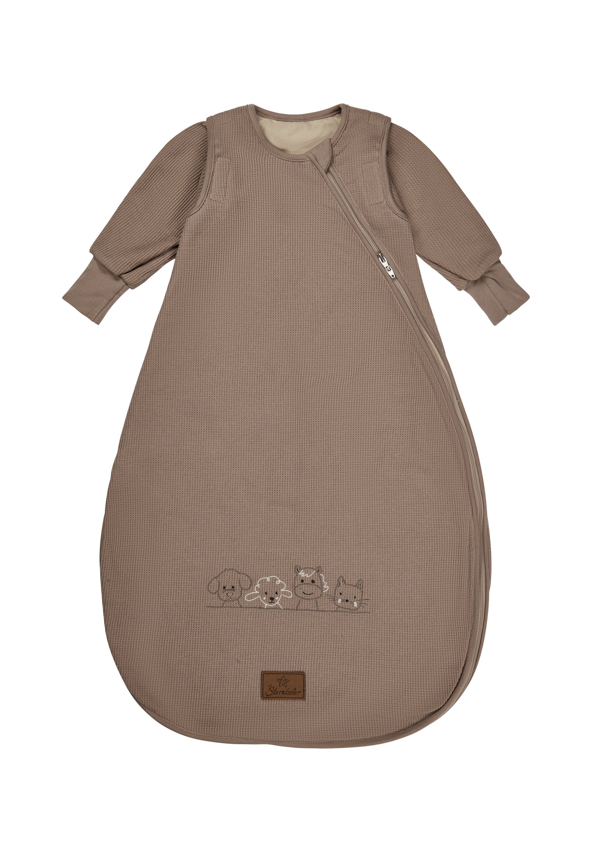 Sterntaler ARMEN - Nachtwsche Schlafsack - sandbraun/braun meliert -  Zalando