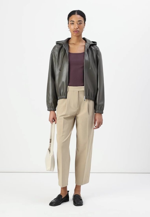 VANA ZIP HOODIE  - Leather jacket - beluga4