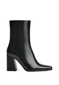 High heeled ankle boots - black