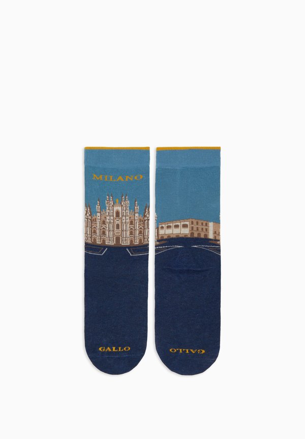 WITH DUOMO DI MILANO PATTERN - Socken - jeans