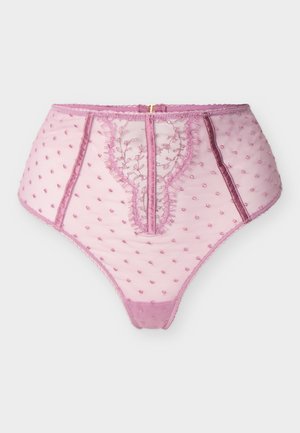 KIKI DE MONTPARNASSE, MERCI BEAUCOUP HIGH WAISTED THONG - Stringid - mauve
