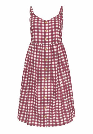 Yours Clothing, PLUS SIZE MIDI DRESSES - Freizeitkleid - burgundy