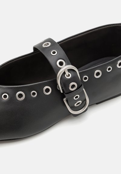 rag & bone SPIRE MARY JANE GROMMETS - Baletkurpes ar siksniņu ap potīti - black