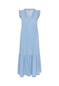 CUBERTELINE ARPA - Denim dress - light blue wash