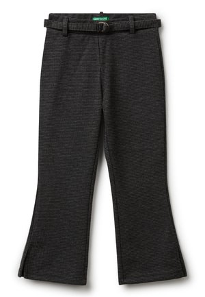 FLARED WITH BELT WITH EYELETS AT THE WAIST AND SIDE SLIT HEMS - Broek - multicolor