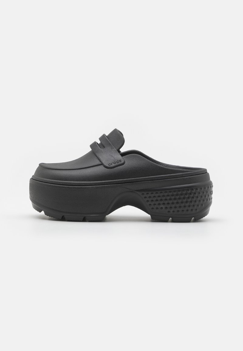 Crocs - STOMP LOAFER UNISEX - Pantoletai su kulnu - black, Padidinti