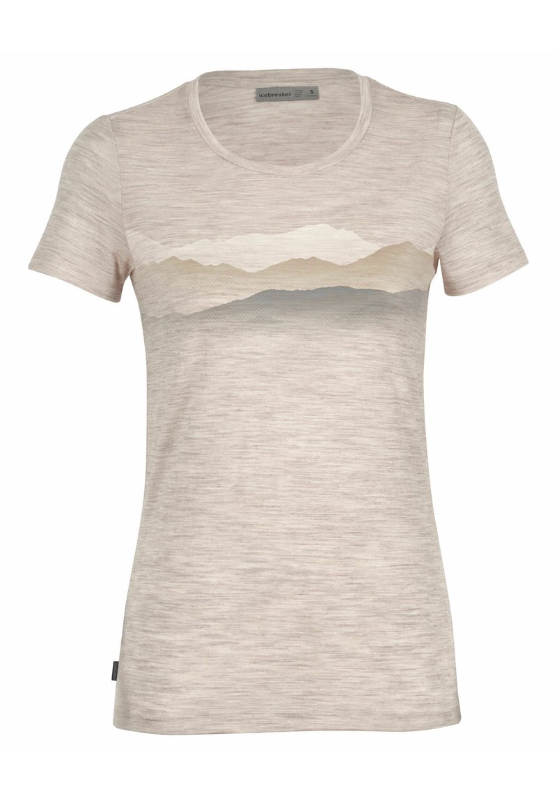 Damen Sportbekleidung | Icebreaker SPECTOR CREWE MISTY HORIZON T-Shirt print grau/grau - SH04938 Damen Sportbekleidung | Icebreaker SPECTOR CREWE MISTY HORIZON T-Shirt print grau/grau - SH04938