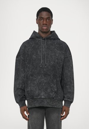 OVERSIZED HOODIE - Melegítőfelső - black acid wash