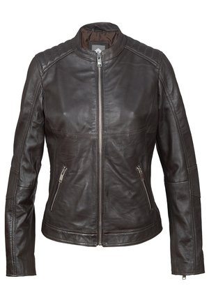 Giacca di pelle - dark brown