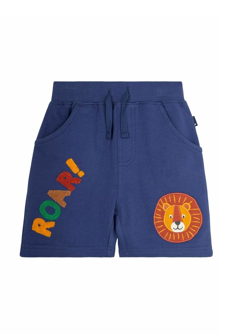 JoJo Maman Bébé APPLIQUE IN POCKET - REGULAR FIT - Tepláky - indigo blue lion