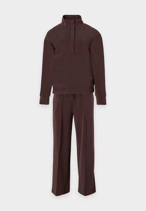 Anna Field by Zalando, TRACKSUIT - SOFT TOUCH MODAL MIX  1/4 ZIP - Анцуг - coffee bean