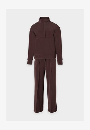 Anna Field by Zalando, TRACKSUIT - SOFT TOUCH MODAL MIX 1/4 ZIP - Анцуг - coffee bean