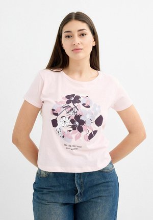 ESTAMPADO COMBINADO - Camiseta estampada - rosa