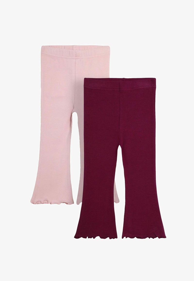 JoJo Maman Bébé FLARED 2 PACK - REGULAR FIT - Stoffhose - pink