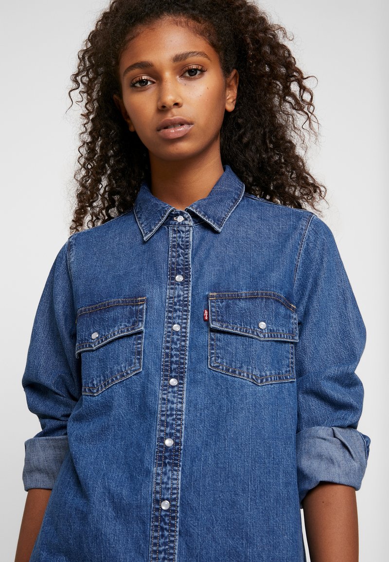 Retoucheren Beïnvloeden Crack pot Levi's® SELMA DRESS - Spijkerjurk - going steady/blauw denim/bluedenim -  Zalando.nl