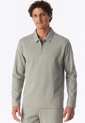 Schiesser, LANGARMSHIRT ZIPPER - Pyjama top - bright taupe