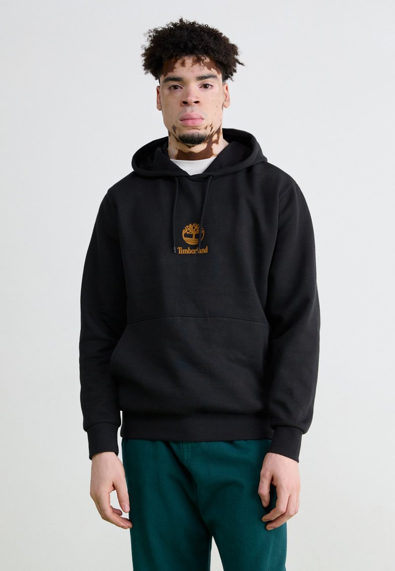 Timberland - SMALL LOGO PRINT HOODIE  - Felpa - black, Ingrandire