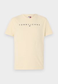 LINEAR LOGO TEE - Tricou basic - custard cream