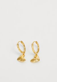 HEART DROP HUGGIES - Uhani - gold-coloured
