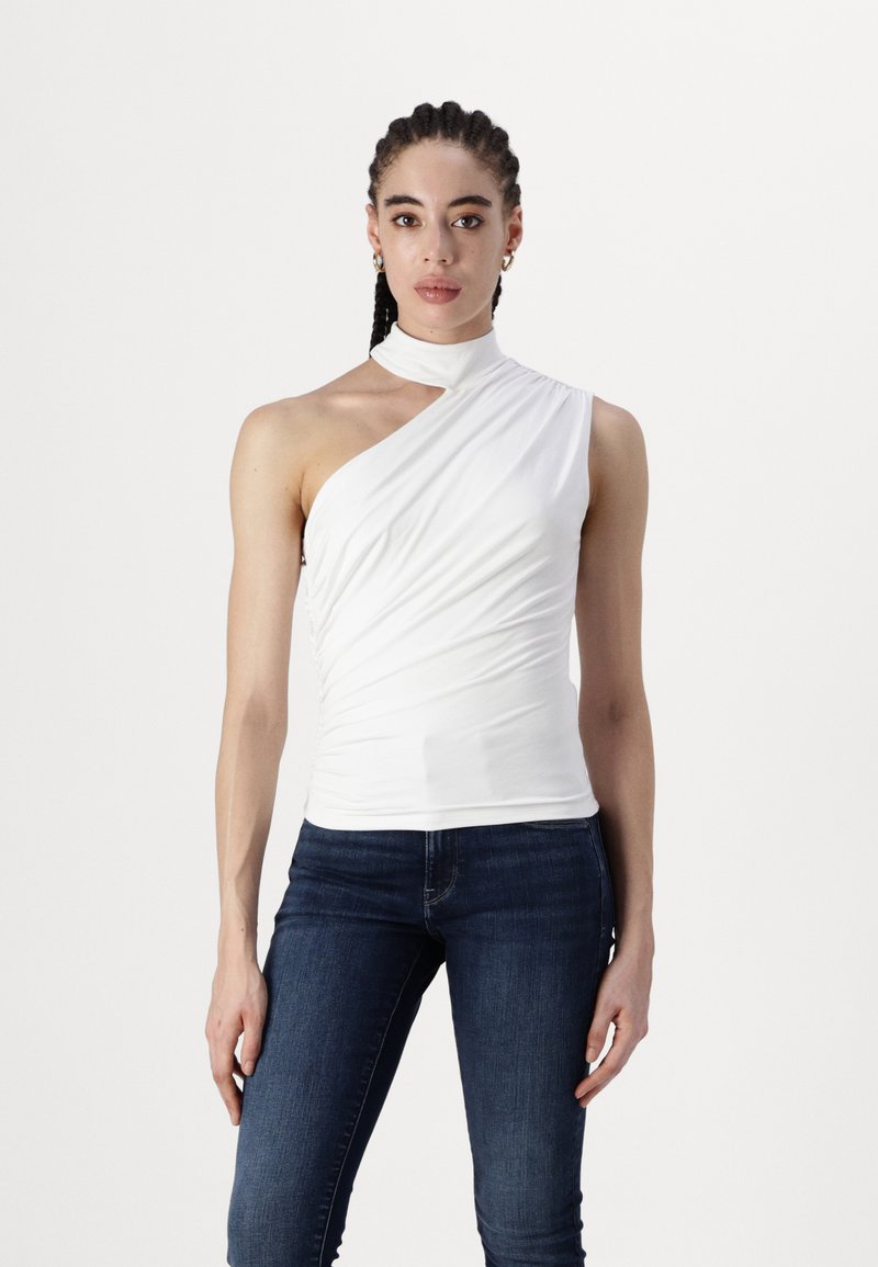 Abercrombie & Fitch BARE MOCK - Topp - brilliant white