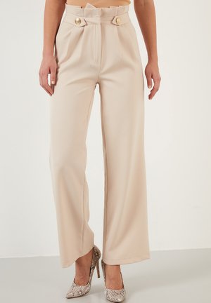 LELA REGULAR FIT - Hlače - beige