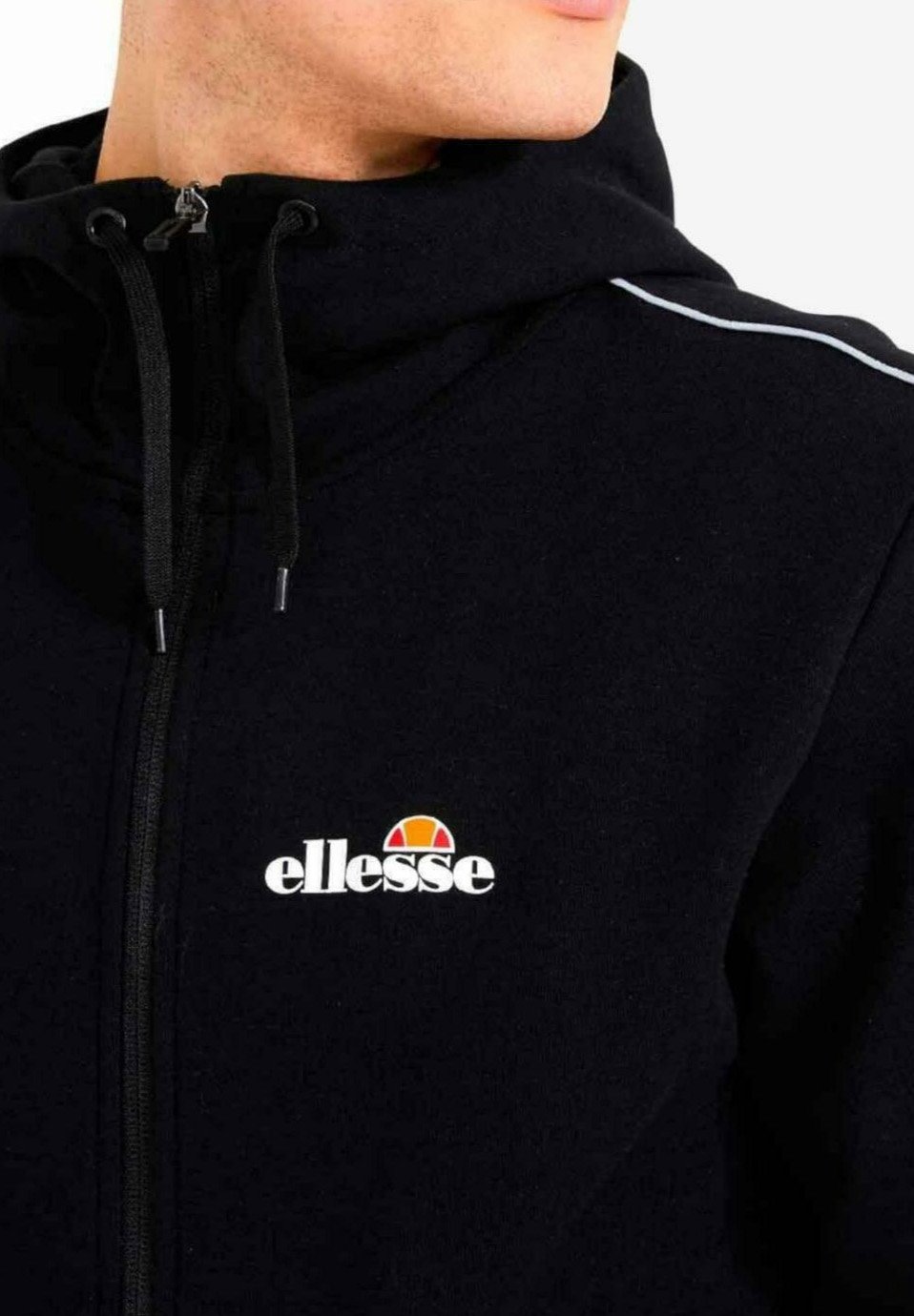 Ellesse ORNARI - Sudadera con cremallera - black/negro - Zalando.es