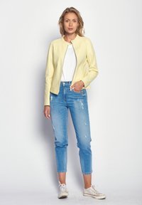 Maze Leren jas - yellow