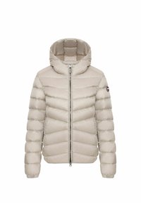 QUITTED WITH HOOD - Piumino - beige