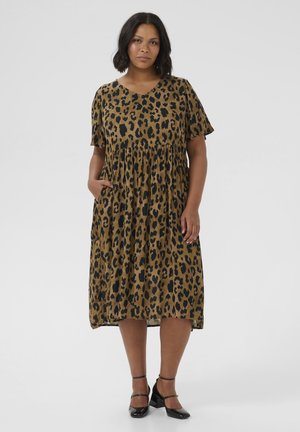 AMI  - Day dress - brown leopard print