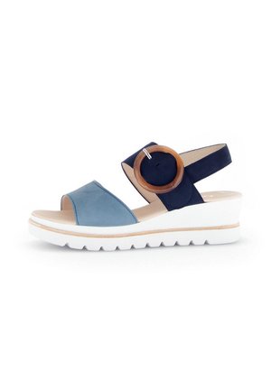 Gabor, Plateausandalette - blau