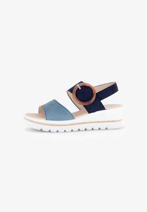 Gabor, Plateausandalette - blau