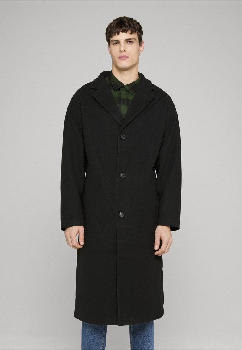 Urban Classics LONG - Palton clasic - black