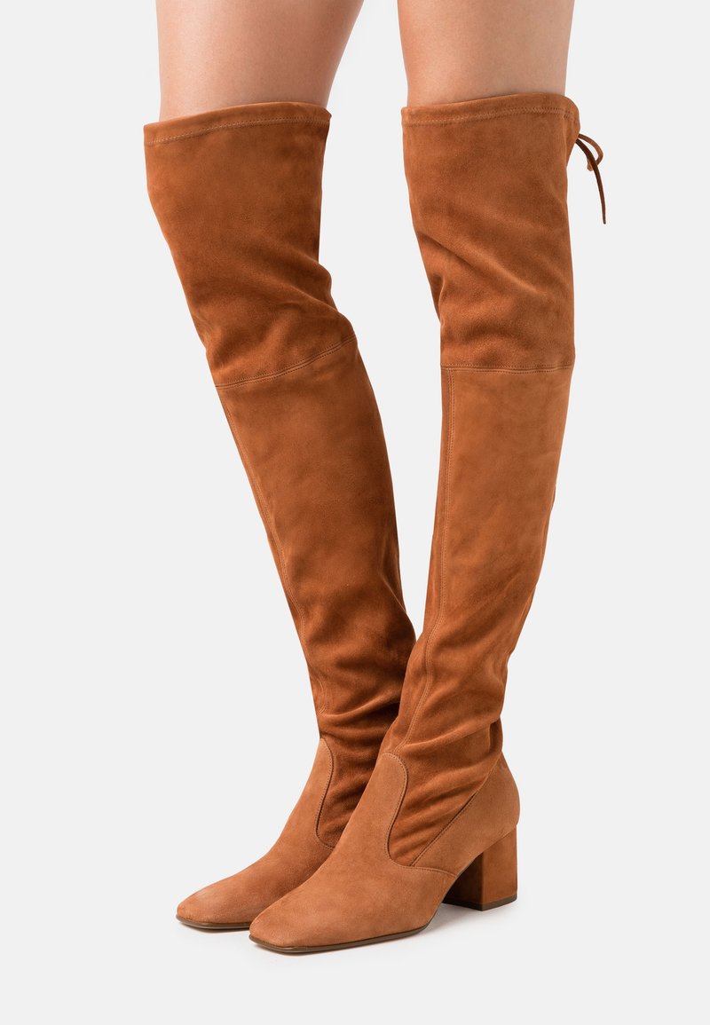 Högl Overknee laarzen - cognac