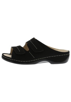 Berkemann Pantolette flach - schwarz