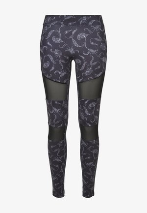 Urban Classics, TECH AOP - Tajice-hlače - blackpaisley