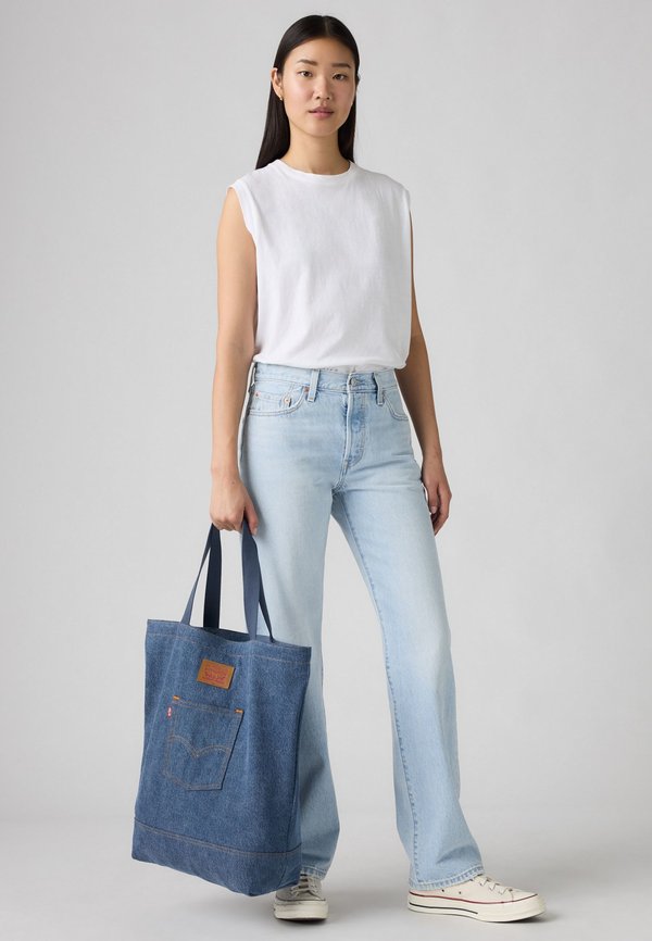 BACK POCKET TOTE UNISEX - Tote bag - indigo mid wash