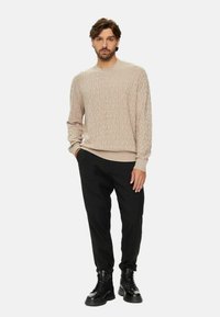 Armani Exchange CON LOGO - Maglione - beige