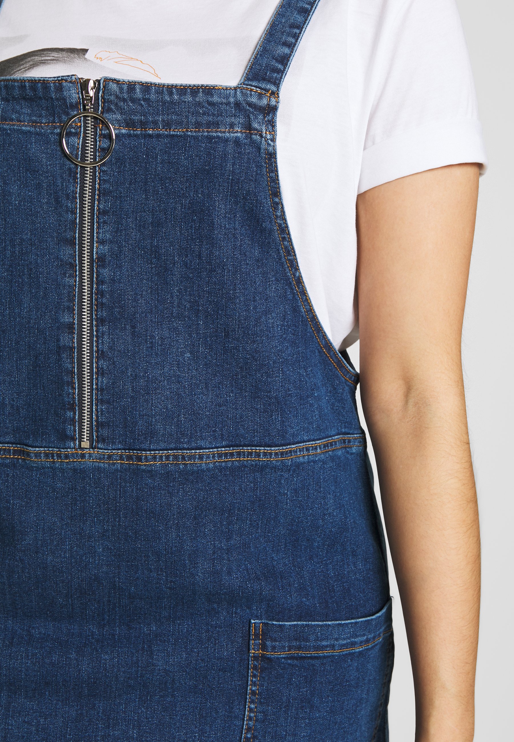 simply be denim pinafore