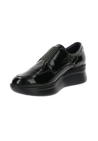 Mocasines Con Cuña Para Mujer Callaghan 58510 - Piel De Cordero, Elásticos Y Suela Plana Cómoda