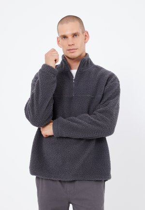 BASIC SHERPA FLEECE TROYER - Fleecegenser - dark grey