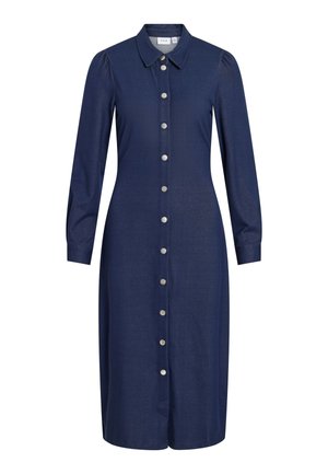 VILA, Midi VICHANIA Long sleeved - Blousejurk - dark blue denim