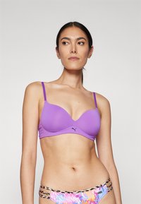 Puma WOMEN SOFT PADDED BRA - Grudnjaci za nošenje ispod majice kratkih rukava - purple