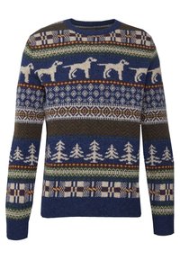 J.CREW Stickad tröja - dark blue